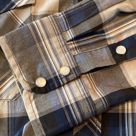 Classic Covals SZ L plaid Western shirt,long sleeve, snap button down - Picture 8 of 10